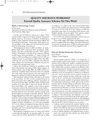 QUALITY ASSURANCE WORKSHOP External Quality Assurance ...