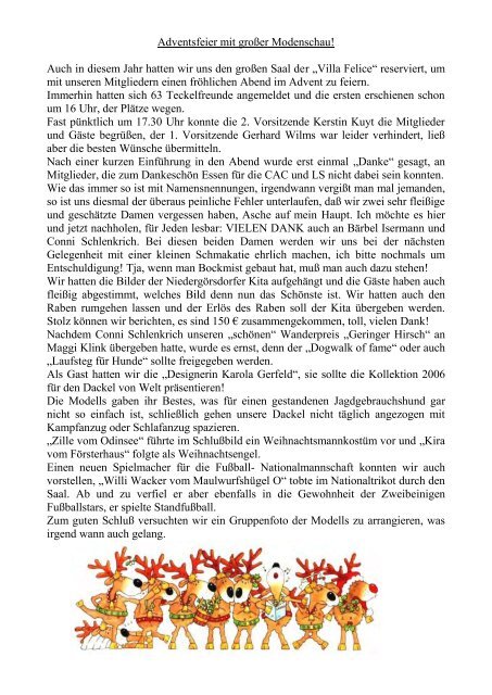 Ausgabe 8 / 05 - Teckelgruppe Raben