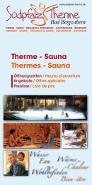 Therme - Sauna Thermes - Sauna - Südpfalz Therme