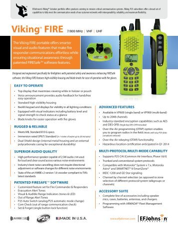 U115a Voter Audio Mute U1 - the viking fire portable offers smarter visual and efjohnson