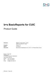Productguide Basic Reports - Bucher + Suter