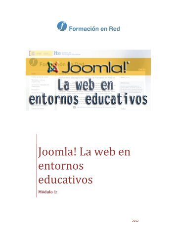 Joomla! La web en entornos educativos - Instituto Nacional de ...