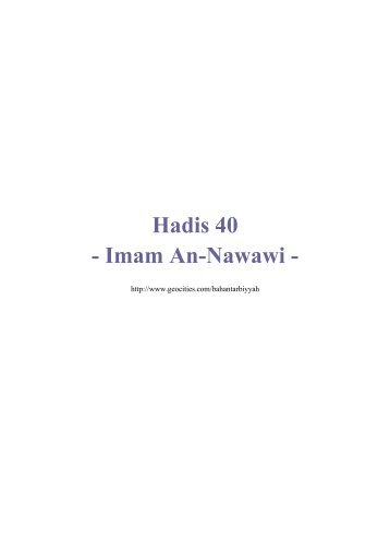 Hadis 40 - Imam An-Nawawi - - Afghan Enjoy Islam