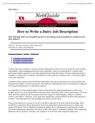 How to Write a Dairy Job Description