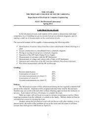 Lab Practical Exam Guidelines - The Citadel