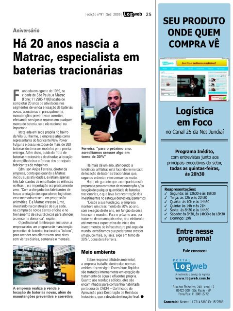 EdiÃ§Ã£o 91 download da revista completa - Logweb