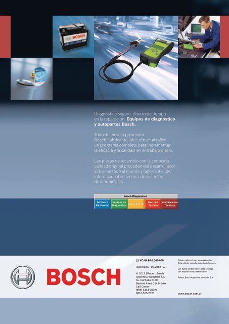 2012 I 2013 BaterÃ­as - Bosch Argentina