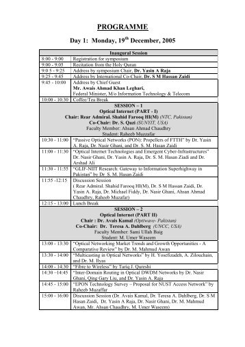 DETAILED CONFERENCE PROGRAM