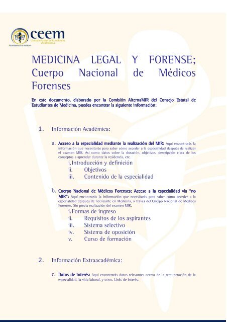 Medicina Legal y Forense - El MÃ©dico Interactivo