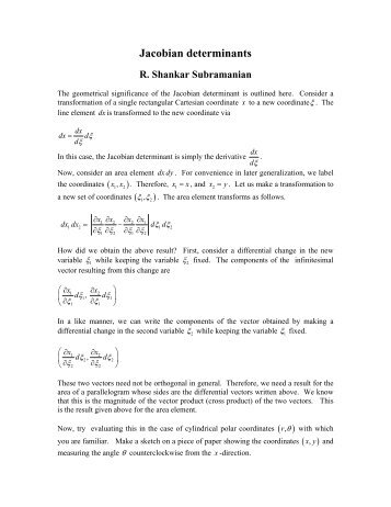 Jacobian Determinant