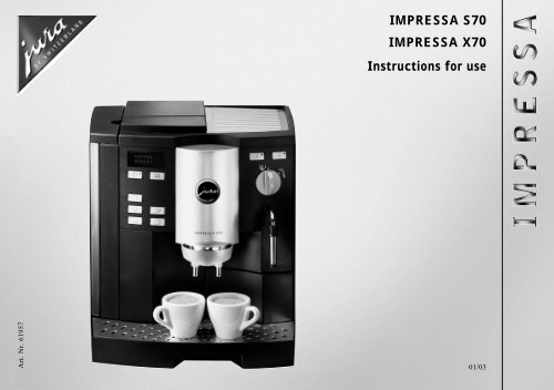 Jura clearance impressa x70