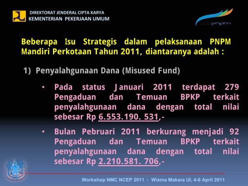 isu-isu strategis dalam pelaksanaan pnpm mandiri ... - P2KP