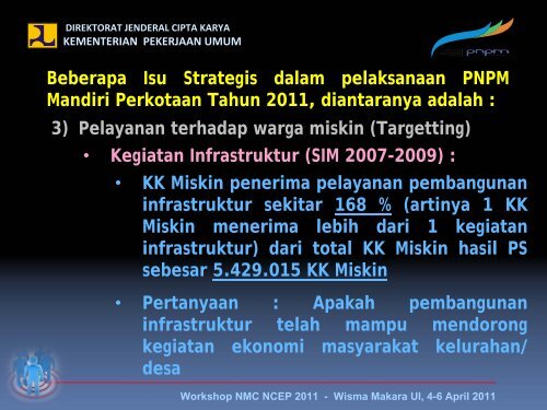 isu-isu strategis dalam pelaksanaan pnpm mandiri ... - P2KP