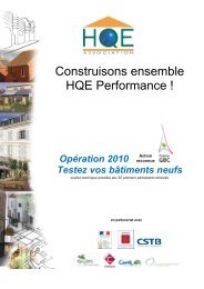 Construisons ensemble HQE Performance ! - Association HQE