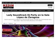 Lady Soundtrack Dj Party en la Sala LÃ³pez de Zaragoza, Zaragoza ...