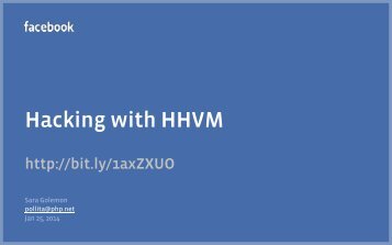 Hacking with HHVM