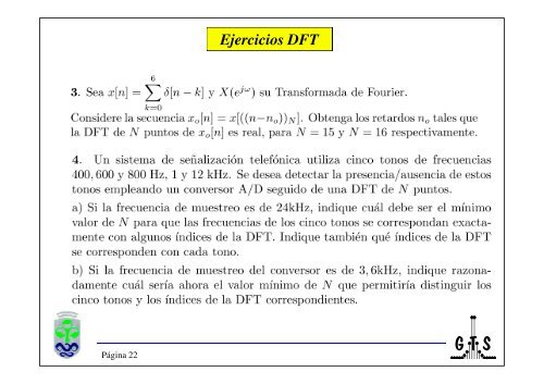 Tratamiento de Señales Multimedia TEMA 1 : Transformada de ...