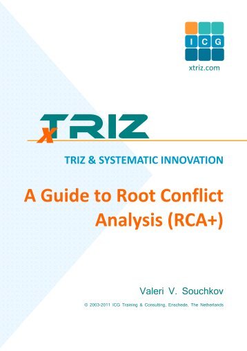 RCA Plus July2011 - TRIZ and xTRIZ at ICG T&C