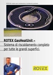 ROTEX GasHeatUnit – Sistema di riscaldamento ... - Esedra ENERGIA