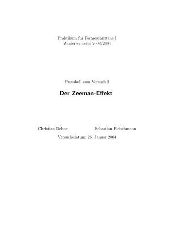 Der Zeeman-Effekt - fleischmann-netz.de