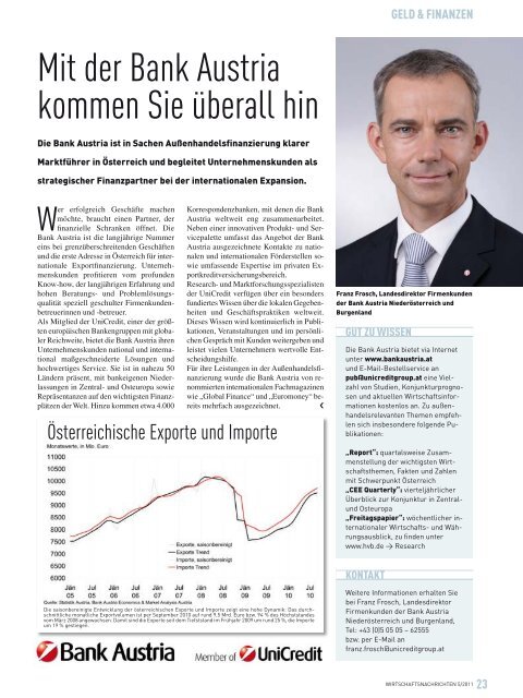 Ausgabe 05/2011 Wirtschaftsnachrichten Donauraum
