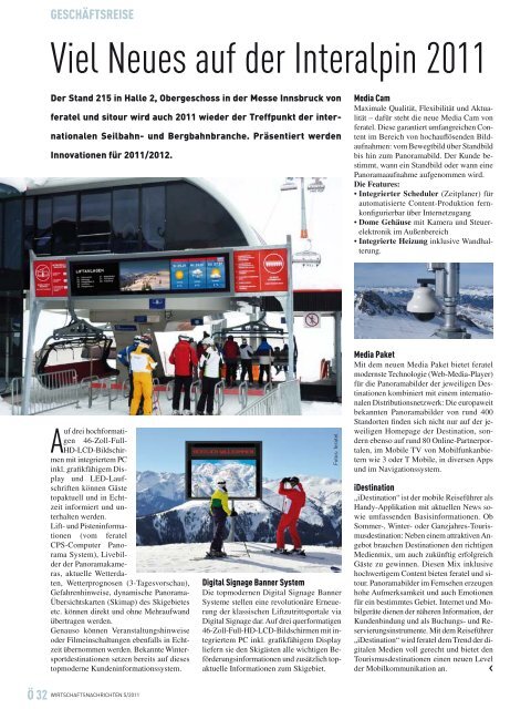 Ausgabe 05/2011 Wirtschaftsnachrichten Donauraum