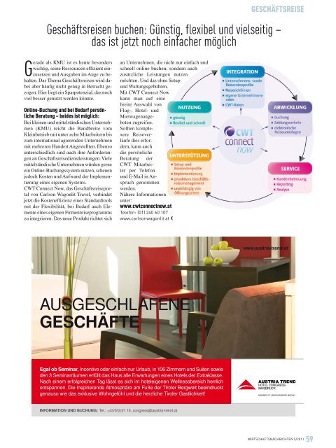 Ausgabe 05/2011 Wirtschaftsnachrichten Donauraum