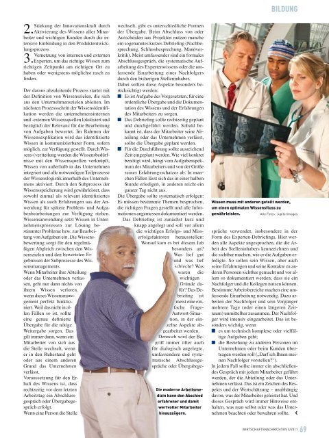 Ausgabe 05/2011 Wirtschaftsnachrichten Donauraum