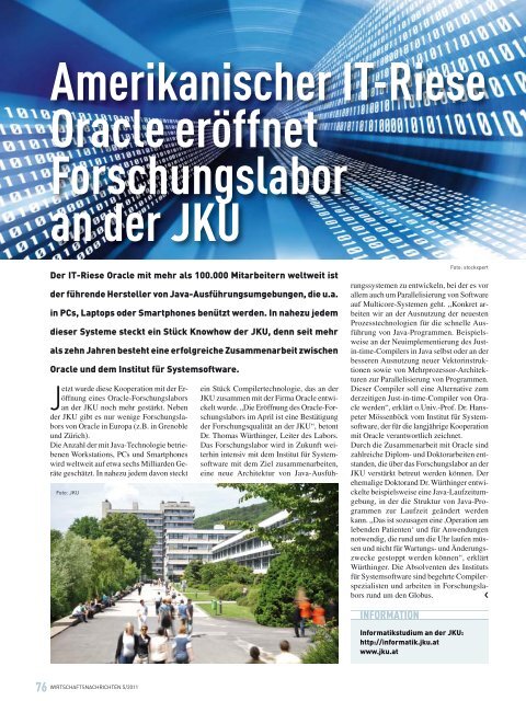 Ausgabe 05/2011 Wirtschaftsnachrichten Donauraum