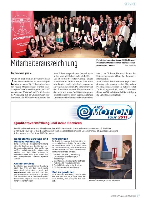 Ausgabe 05/2011 Wirtschaftsnachrichten Donauraum