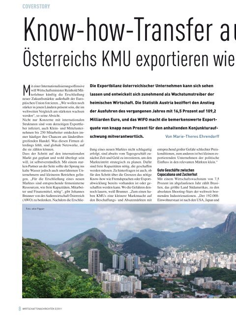 Ausgabe 05/2011 Wirtschaftsnachrichten Donauraum