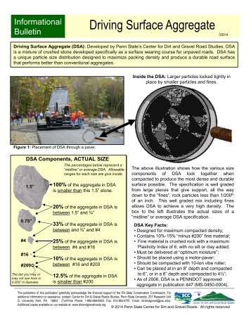 Driving Surface Aggregate - Center for Dirt and Gravel Road Studies ...