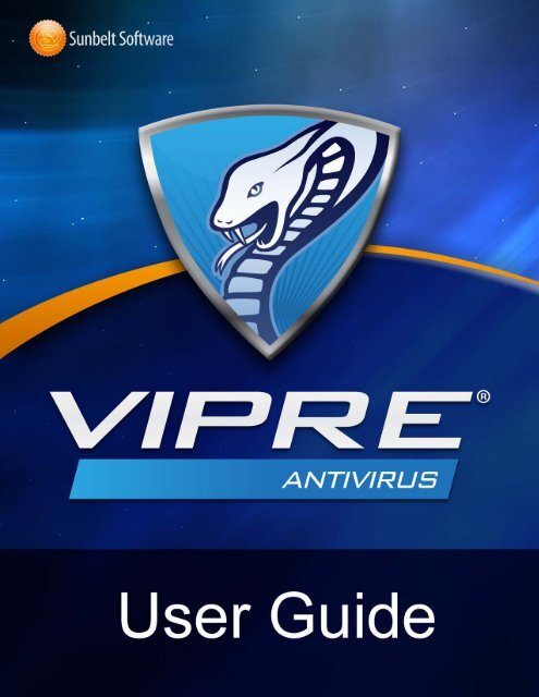 VIPRE Antivirus User Guide - Sunbelt Software