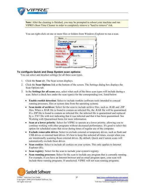 VIPRE Antivirus User Guide - Sunbelt Software