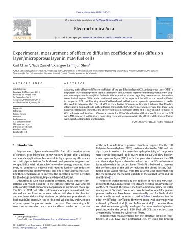 Experimental measurement of effective diffusion coefficient of ... - Nyx