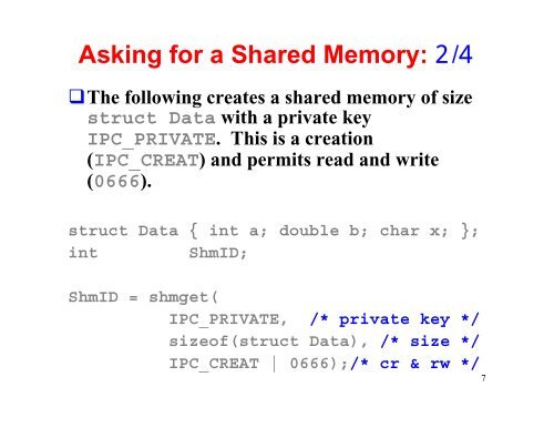 Unix Shared Memory