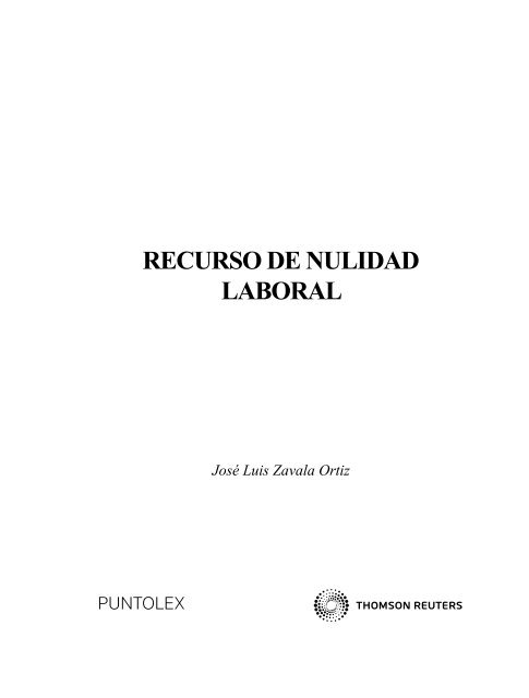RECURSO DE NULIDAD LABORAL