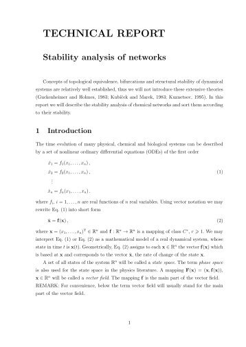 Technical analysis reports