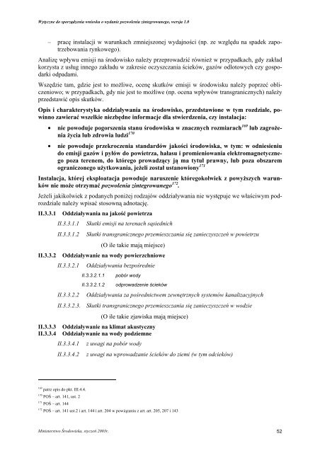 Pozwolenie zintegrowane - IPPC - Ministerstwo Ã…Âšrodowiska