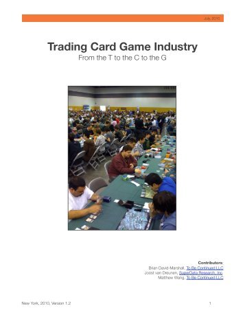 Trading Card Game  Industry - SuperData Research