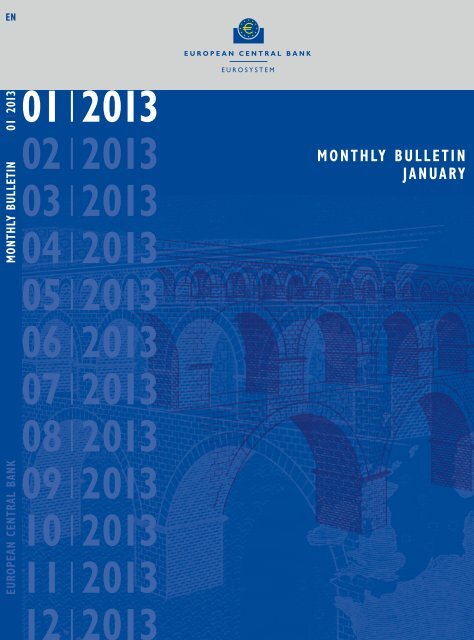 ECB Monthly Bulletin January 2013 - European Central Bank - Europa