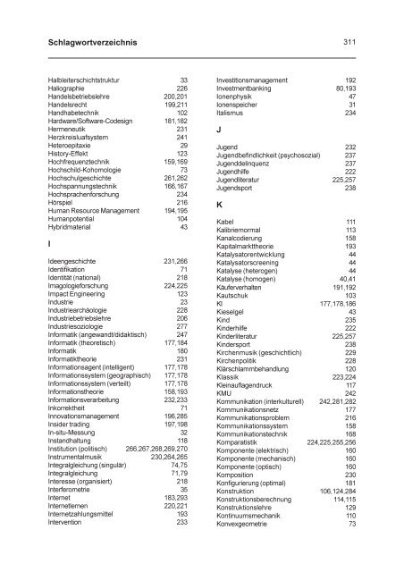 Jahresbericht Forschung