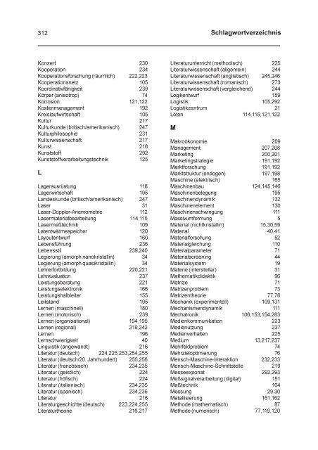 Jahresbericht Forschung