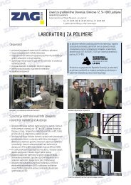 Laboratorij za Polimere.indd - Zavod za gradbeniÃ…Â¡tvo Slovenije