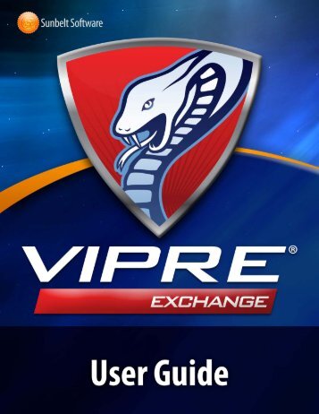 VIPRE Email Security for Exchange User Guide - Sunbelt Software