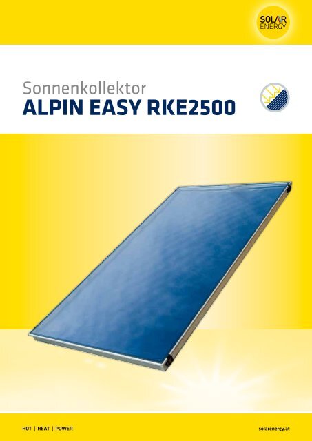 ALPIN EASY RKE2500 - Solar Energy