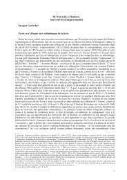 De Nietzsche Flaubert - Gustave Flaubert