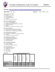 Principles of Mathematics, Grade 10, Academic (MPM2D)