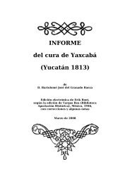 INFORME del cura de YaxcabÃƒÂ¡ (YucatÃƒÂ¡n 1813) - Wayeb