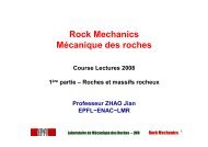 Formation de la roche - LMR - EPFL